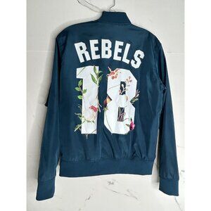 Joey Graceffa Signed Floral Bomber Jacket S Eden Tour Rebels festival spring
